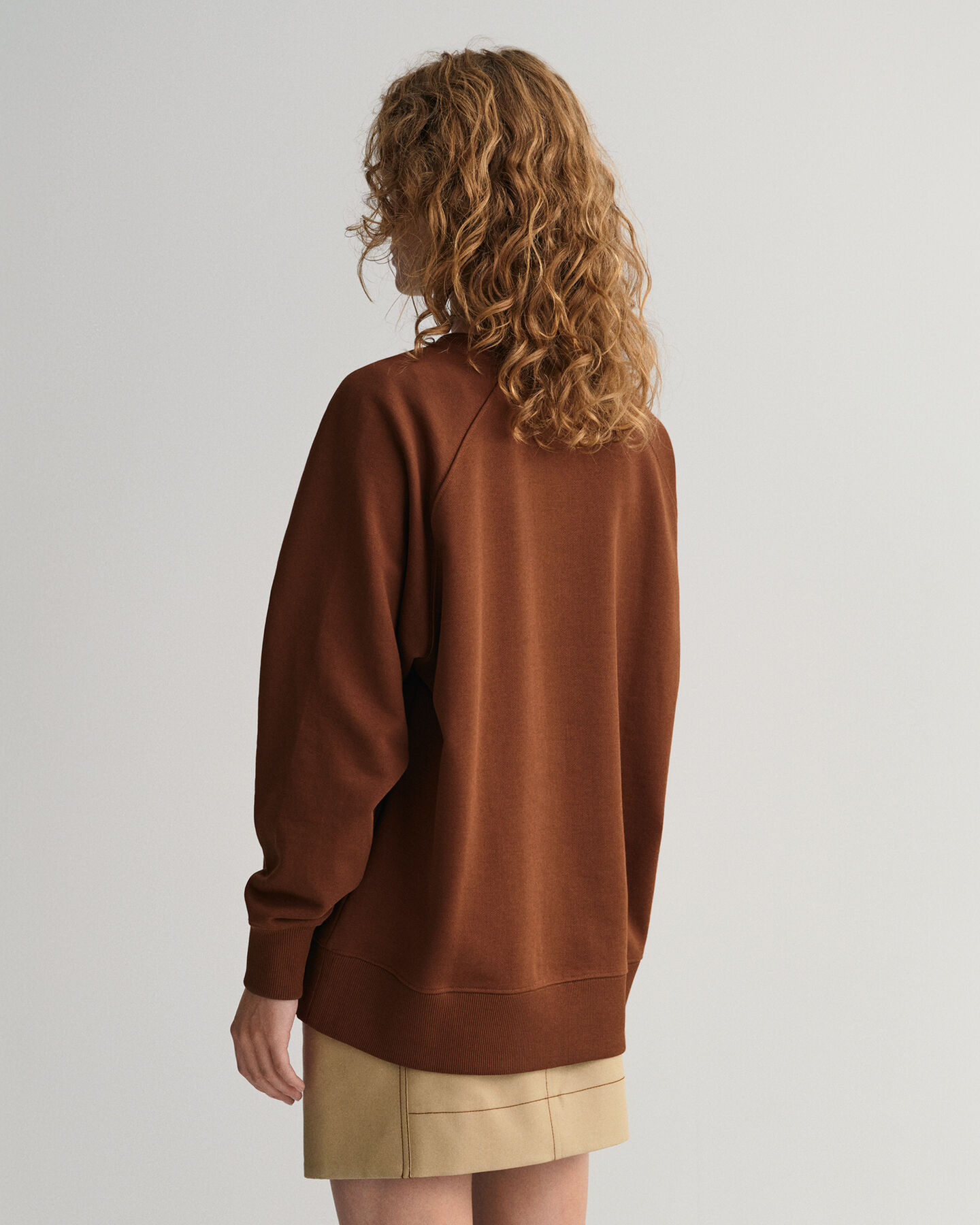 Oversized GANT USA sweatshirt met ronde hals