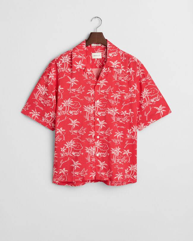 Relaxed Fit Island Print overhemd