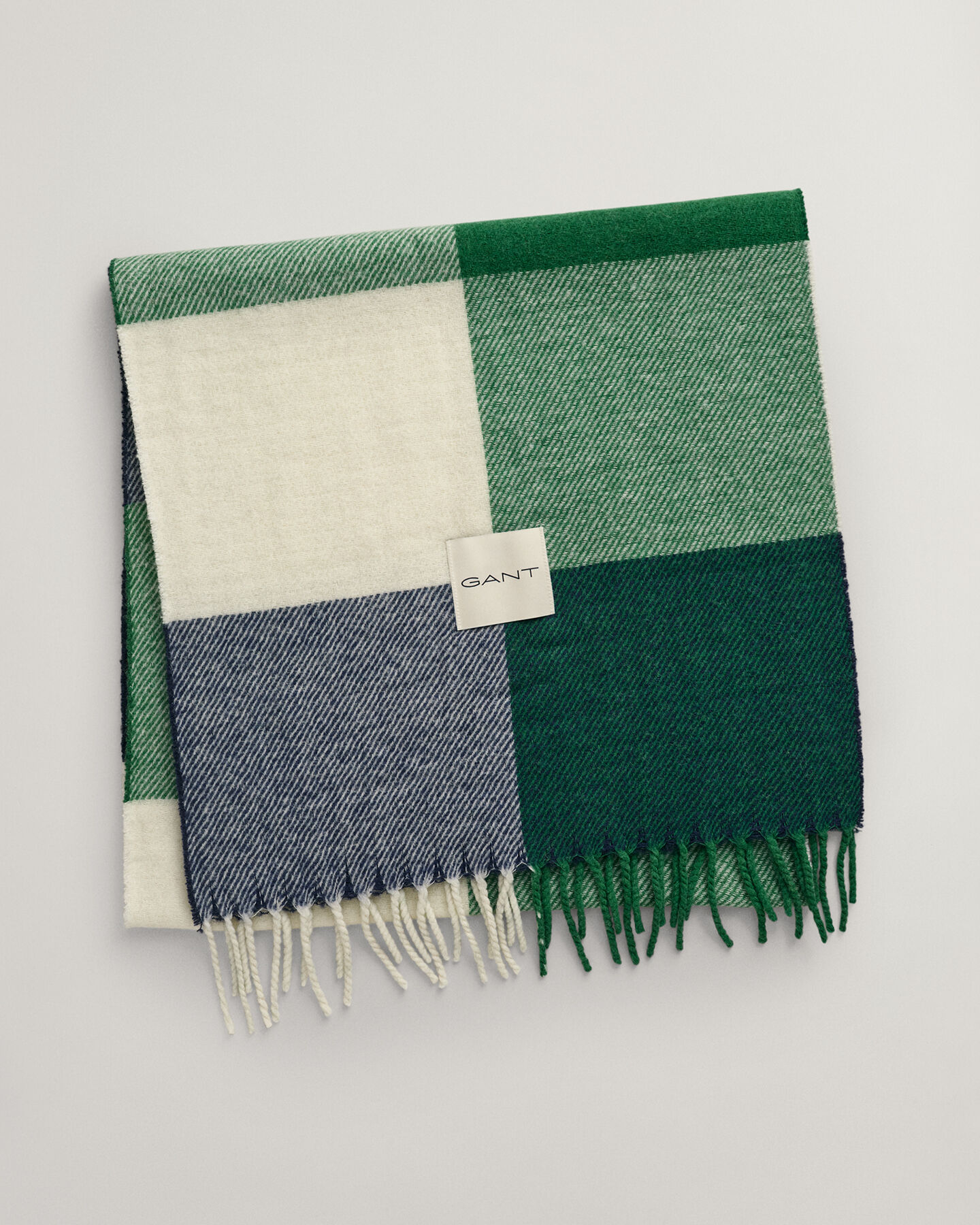 Geweven sjaal met ruiten