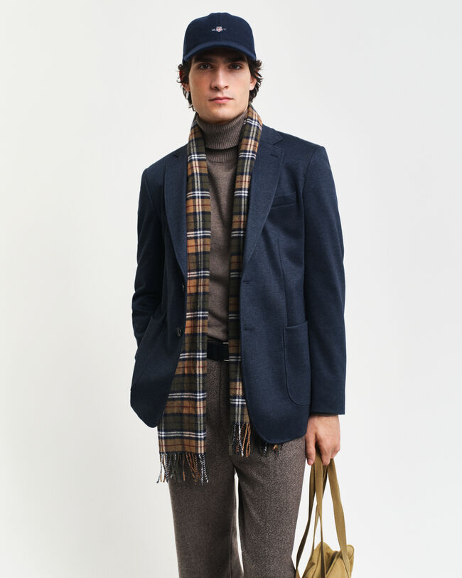 Blazer van tweekleurige keper-jersey