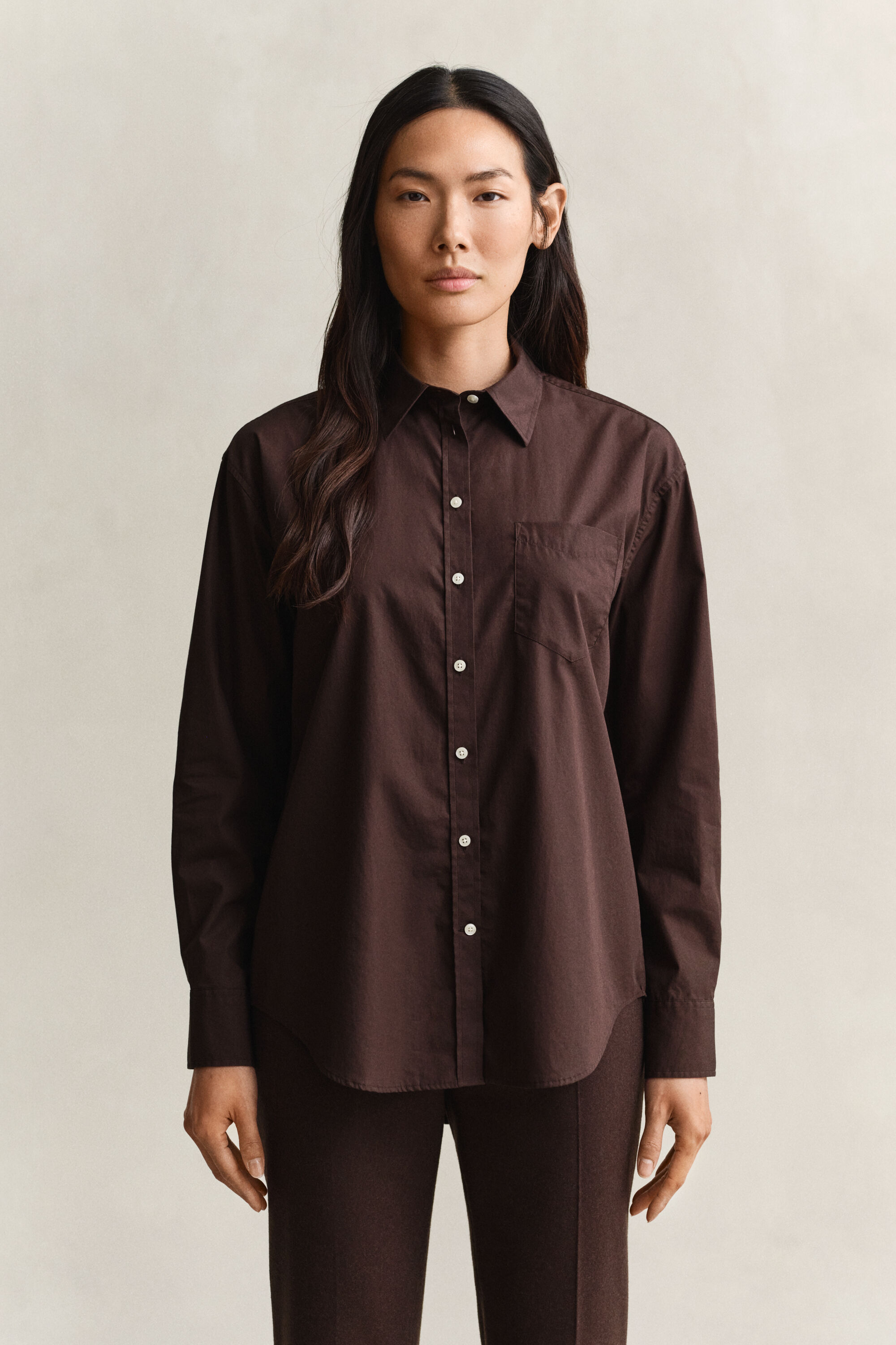 Relaxed Fit Classic overhemd van poplin