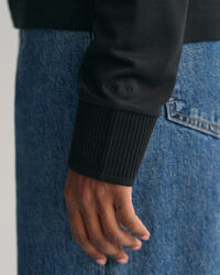 Poloshirt met kraag, detail en lange mouwen