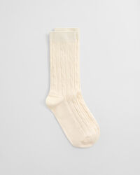 Kabelgebreide sokken