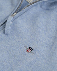 Trui met korte rits van buitengewoon zachte lamswol