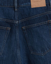 Relaxed Fit jeans met rechte pijpen en hoge taille