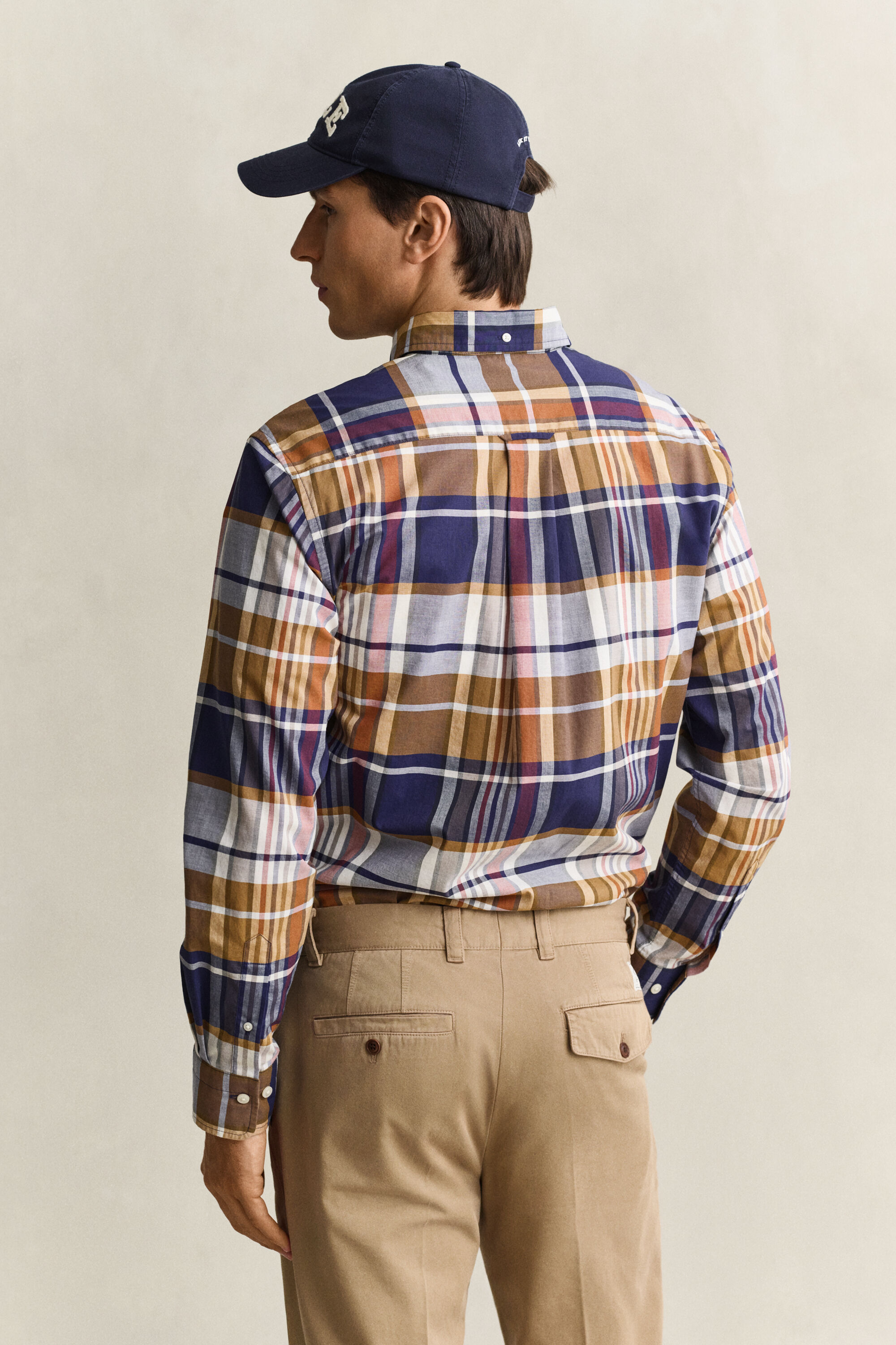Gant x Yale geruit poplin overhemd