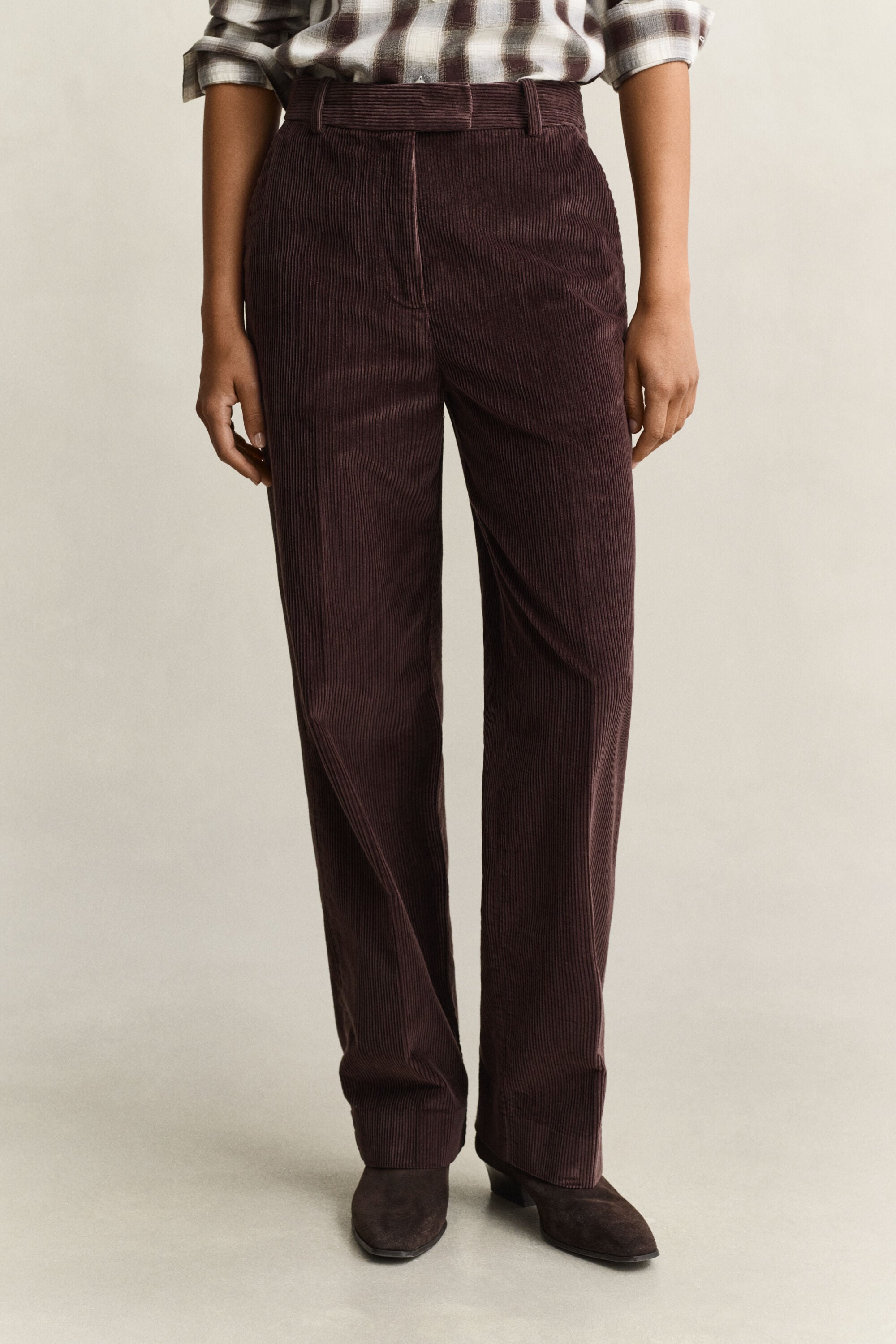 Geklede corduroy broek