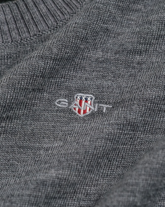 Kids trui met ronde hals van extra fijne merinoswol