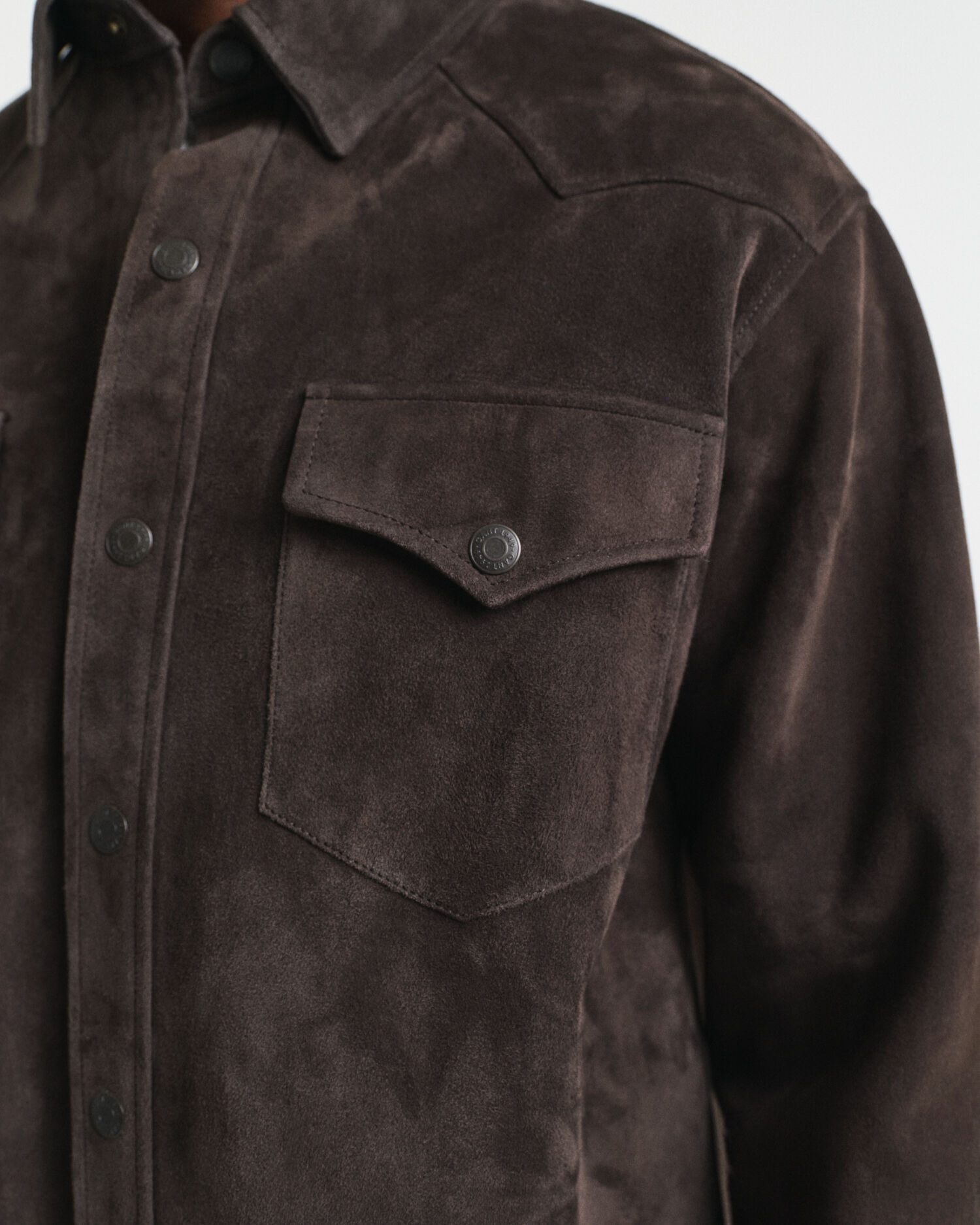 Relaxed Fit suède Rodeo-overhemd