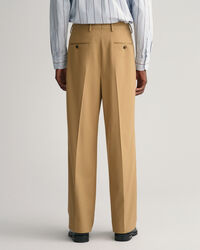 Bandplooibroek met wijde pijpen