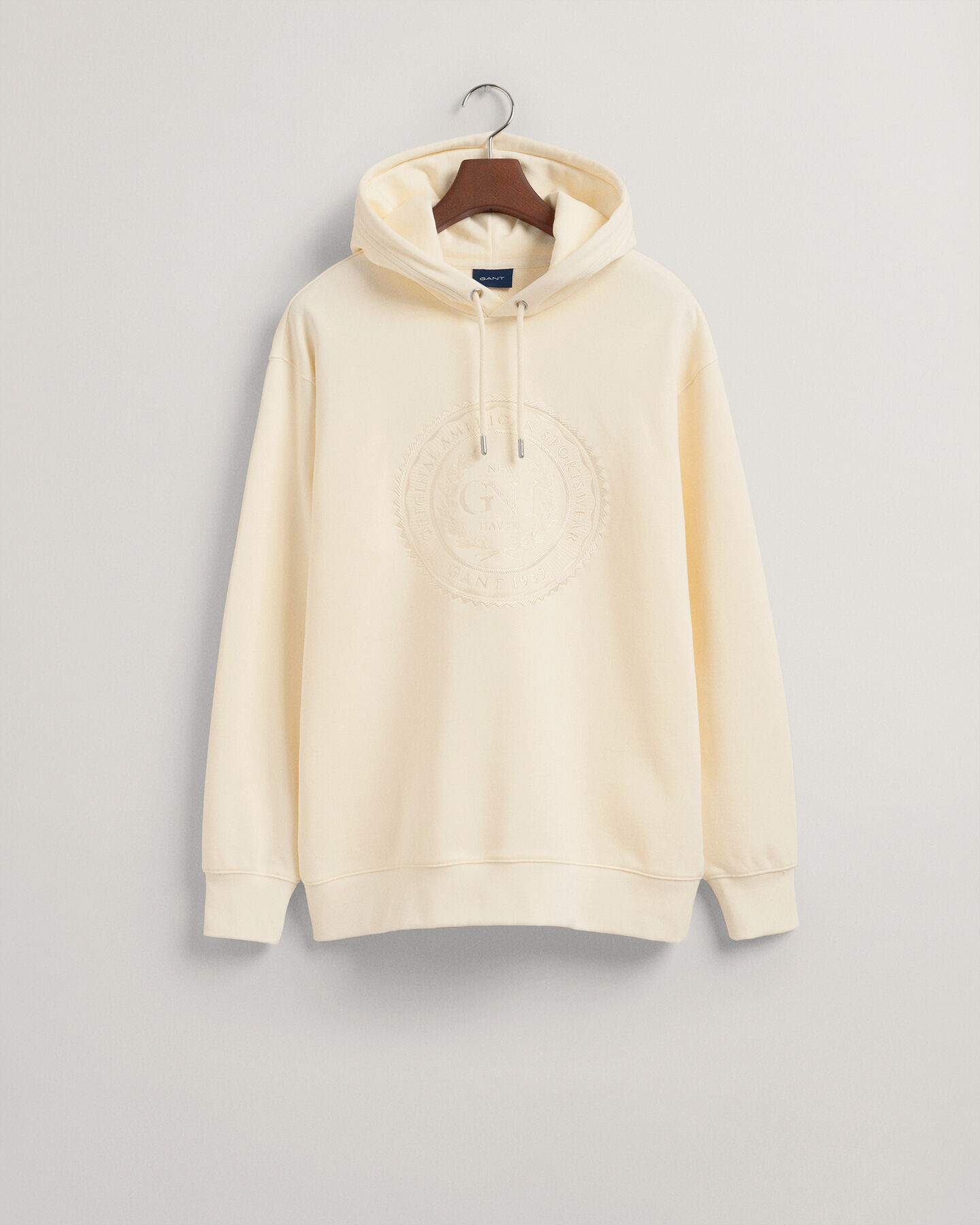 Monogram hoodie van sweatstof