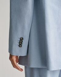 Regular Fit blazer van linnen met stretch