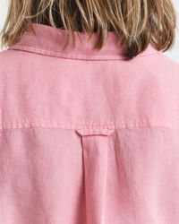 Linnen overhemdjurk met korte mouwen