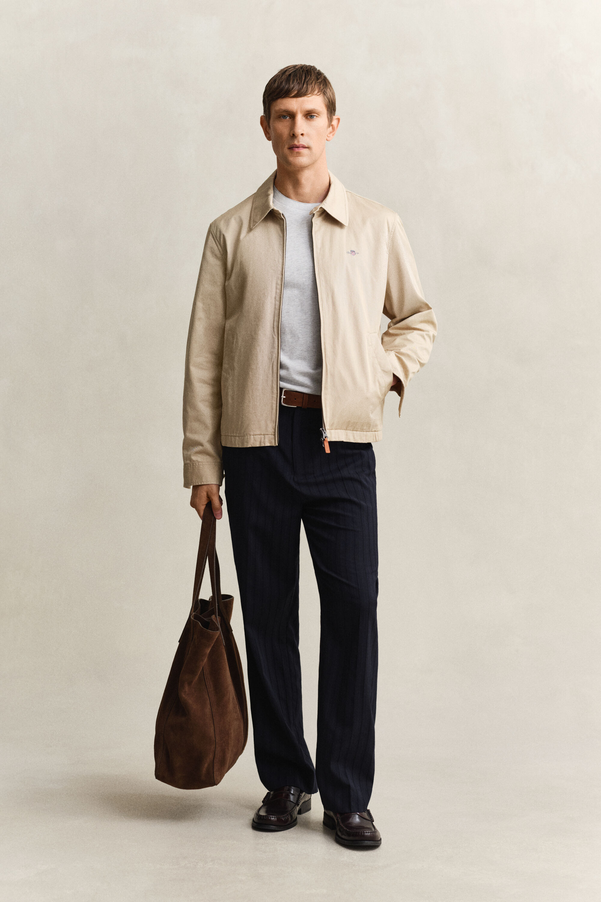 Tweekleurig piqué T-shirt