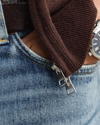 Casual vest van katoen met ritssluiting