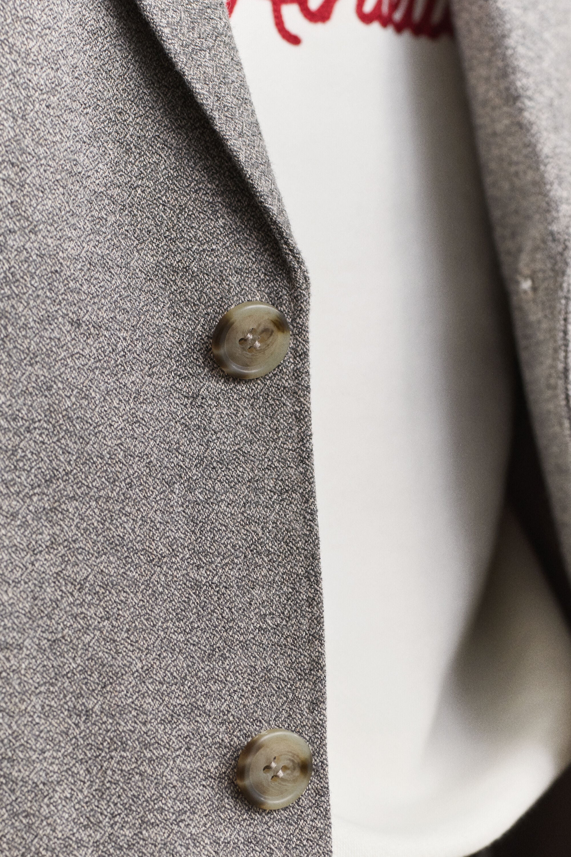 Flanellen blazer