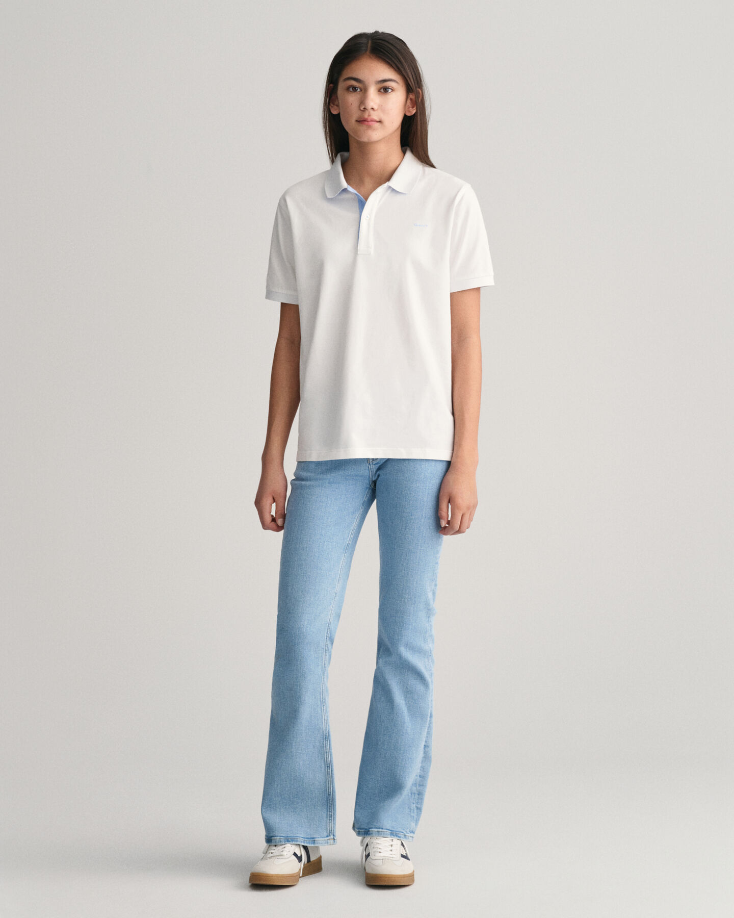 Teens Contrast piqu&eacute; poloshirt