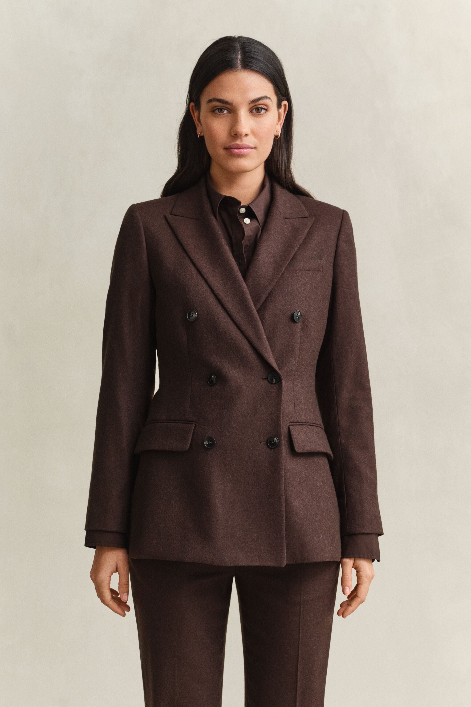 Flanellen blazer