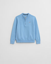 Kids Shield katoenen sweater met korte rits