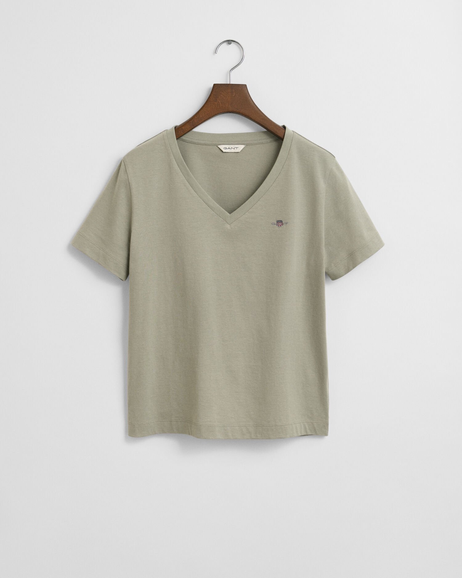 Shield T-shirt met V-hals