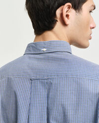 Regular Fit poplin overhemd met Gingham-ruitje