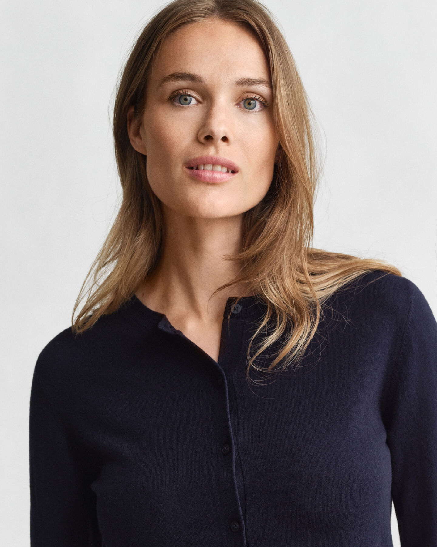 Lichtgewicht vest met ronde hals