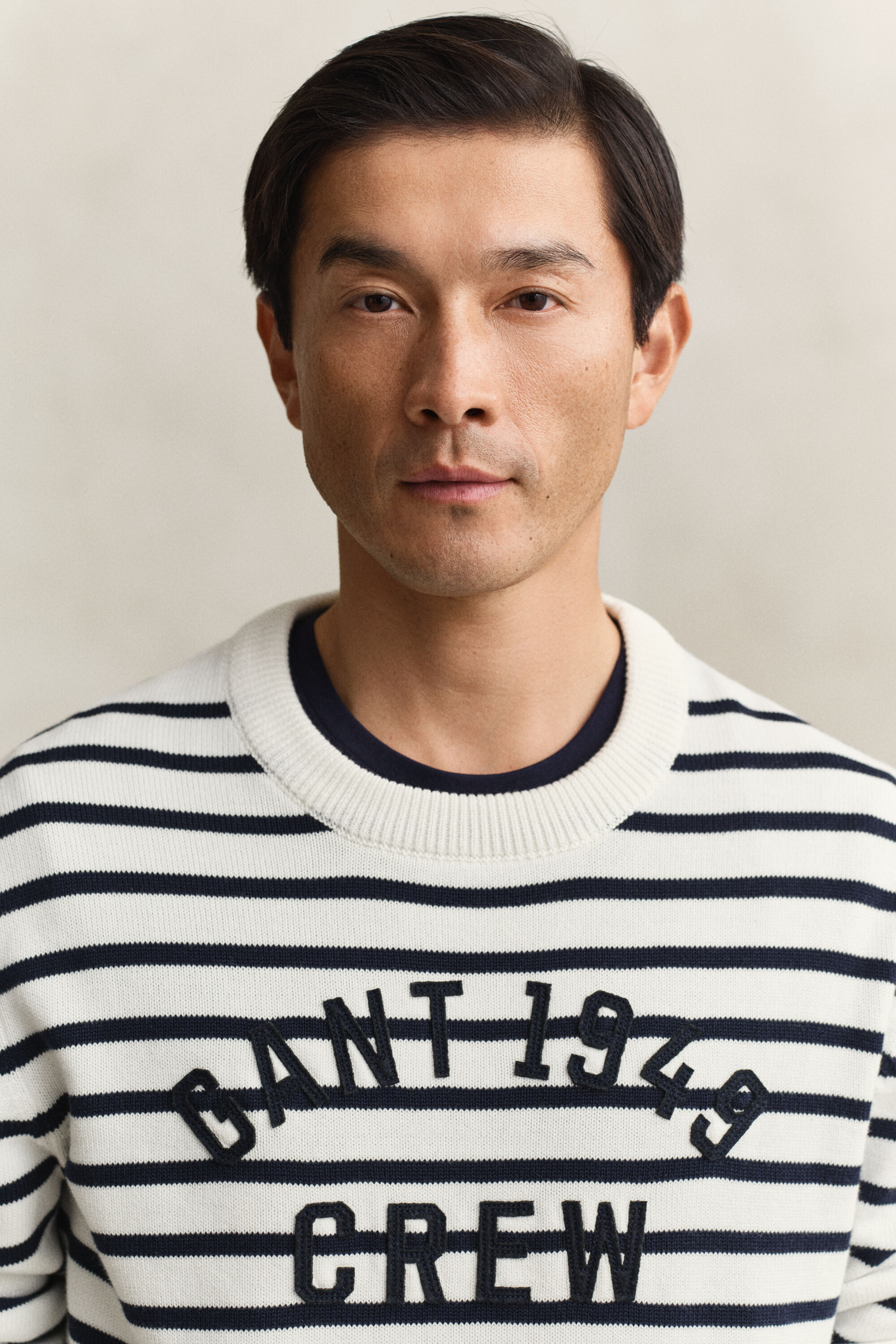 Trui met Bretonse streep en afbeelding