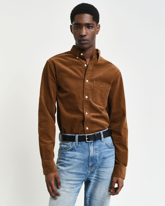 Regular Fit corduroy overhemd