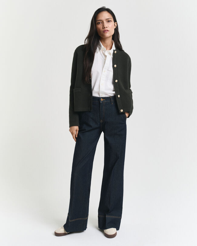 Gebreid Contrast vest