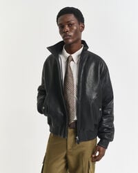 Leren Harrington jack