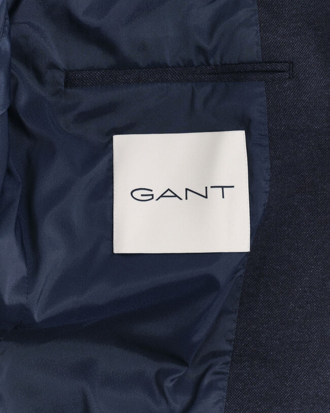 Tweekleurige Slim Fit jersey piqué blazer