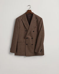 Kostuumblazer met pied-de-poulemotief