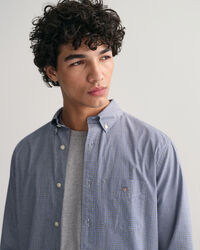 Regular Fit overhemd van poplin met klein ruitje