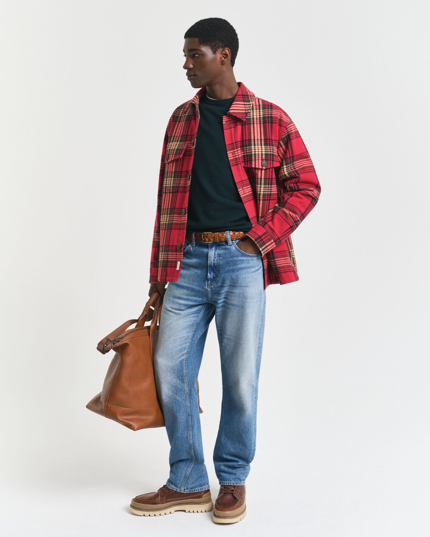 Trui met ronde hals van buitengewoon zachte lamswol