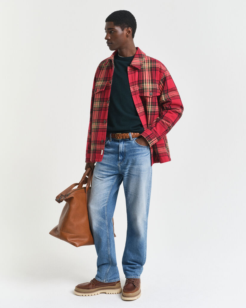 Trui met ronde hals van buitengewoon zachte lamswol