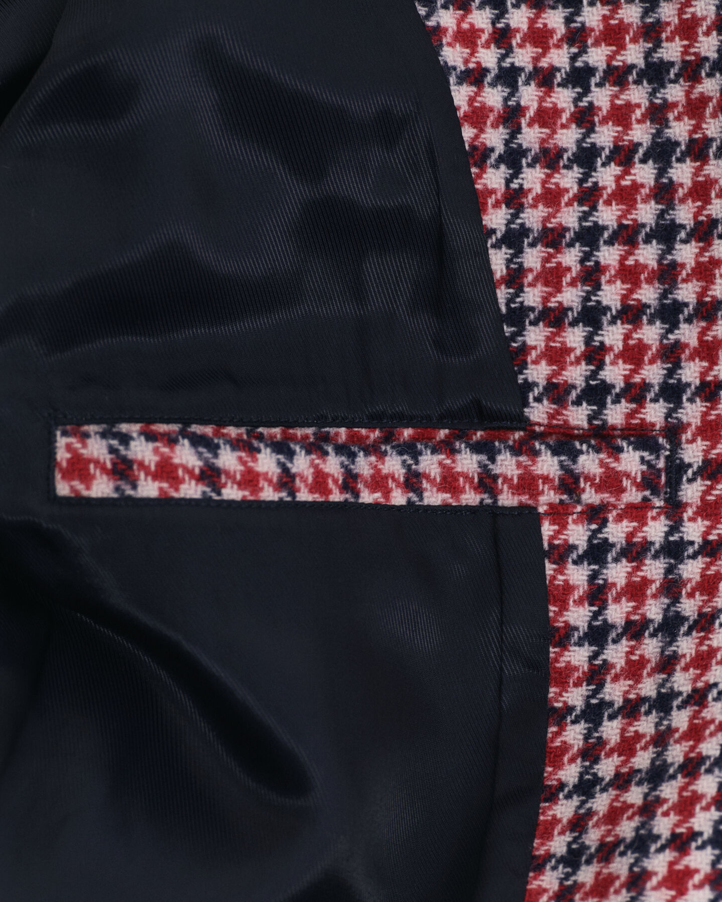 Regular fit blazer met pied-de-poule