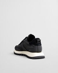 Caffay sneakers van suède en satijn