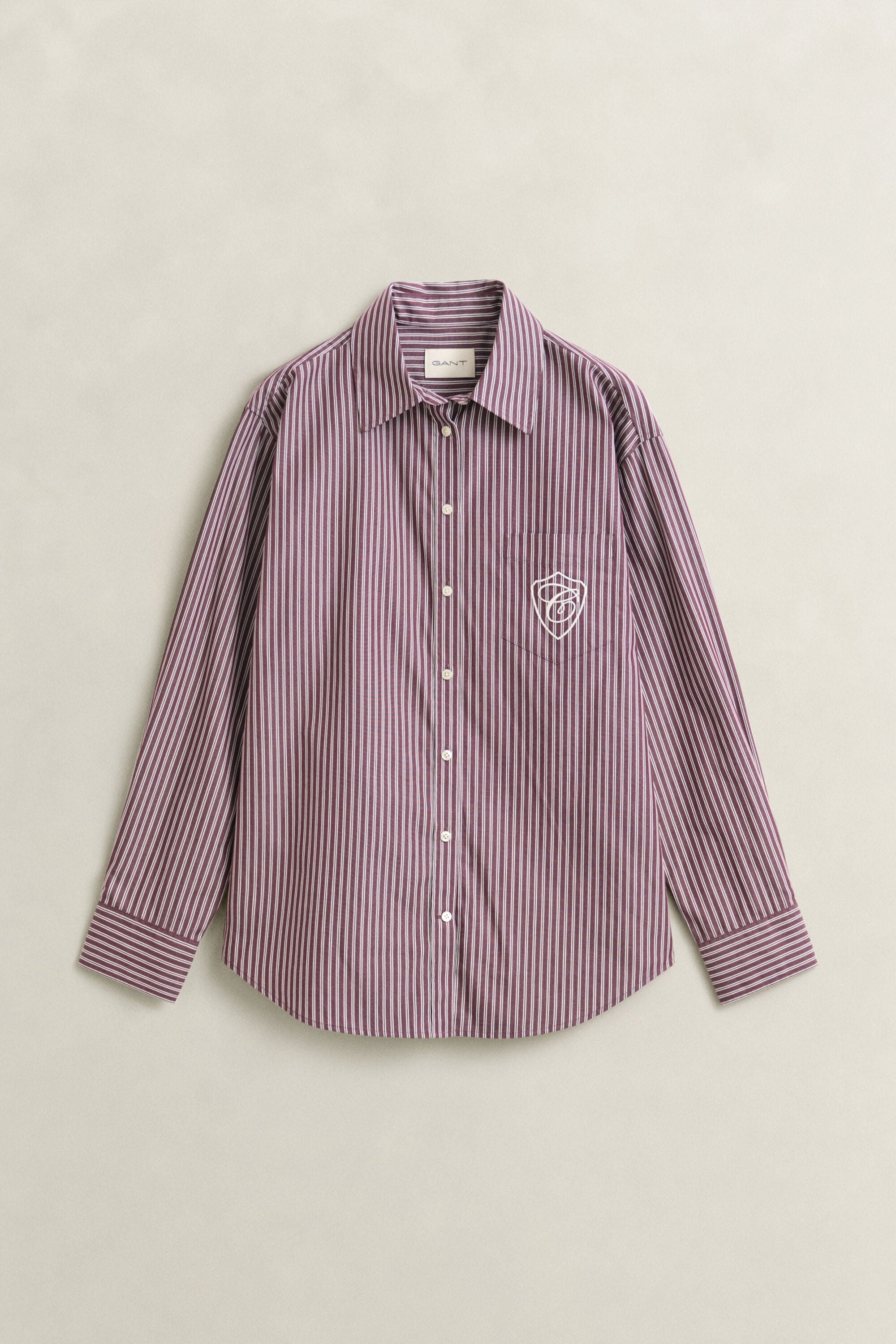 Relaxed Fit klassiek gestreept overhemd van poplin