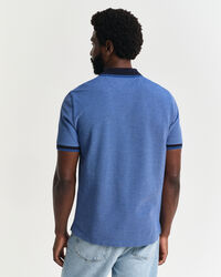 4-kleurig Oxford piqué poloshirt