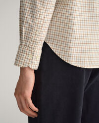 Regular Fit Window Check overhemd van keperstof