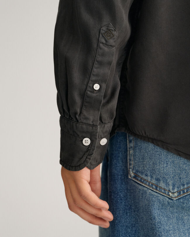 Relaxed Fit speciaal geverfd lyocell overhemd