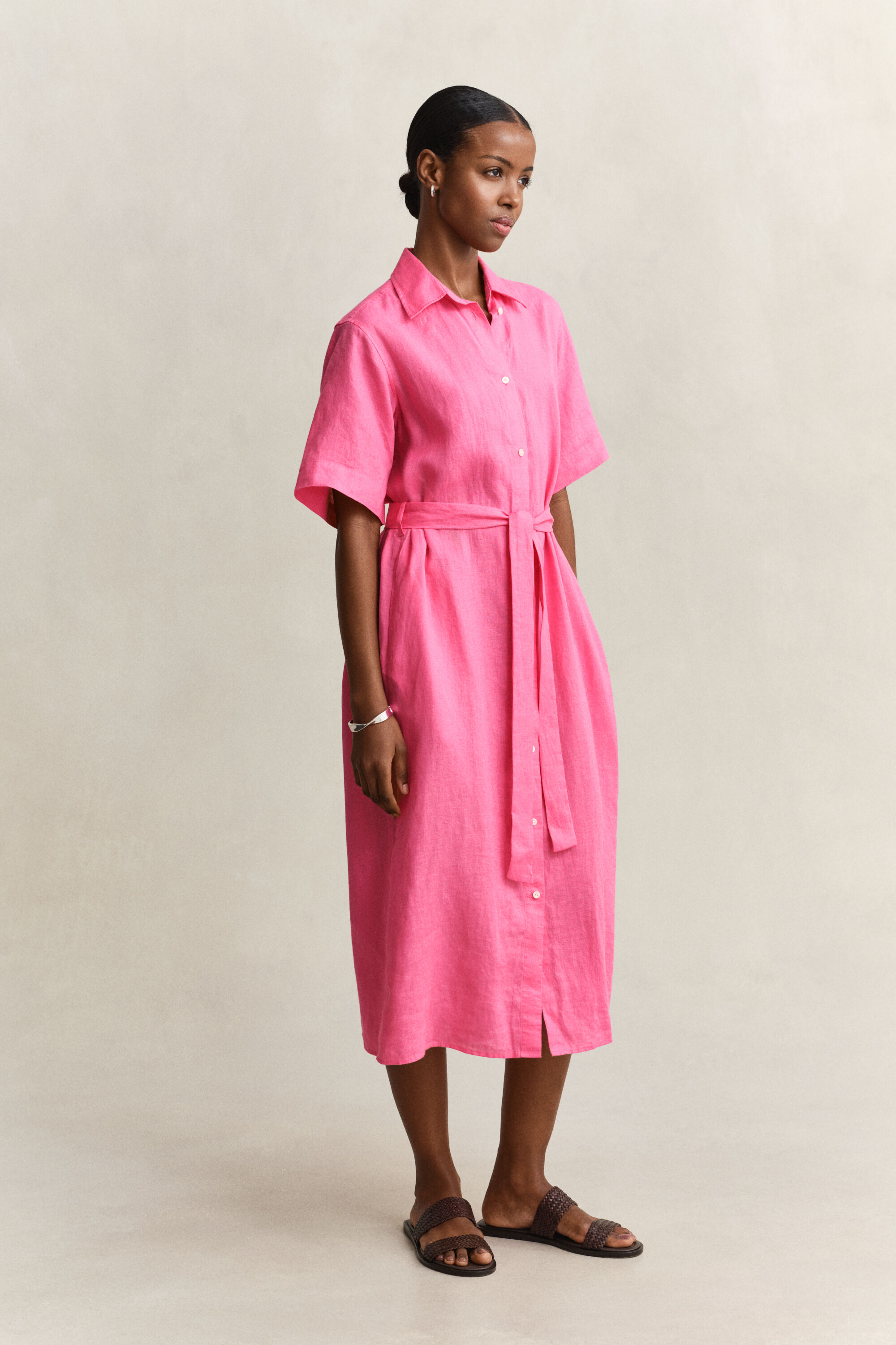 Linnen overoverhemdjurk