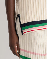 Gestreepte ribgebreide spencer