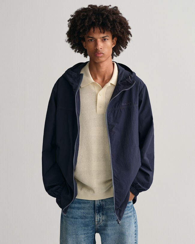 Lichtgewicht jack met capuchon