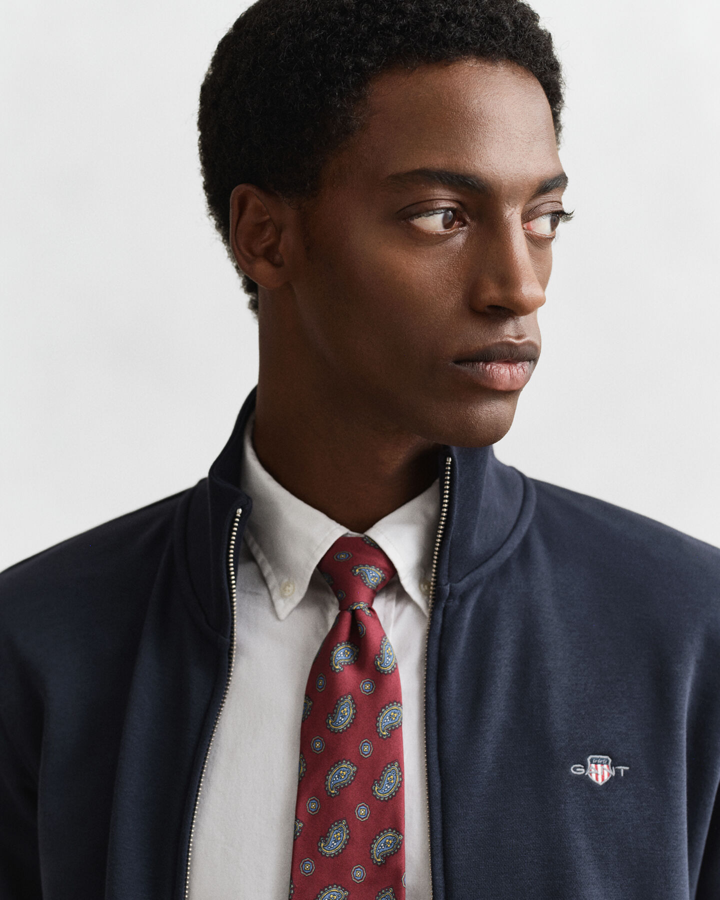 Shield sweatshirt met ritssluiting