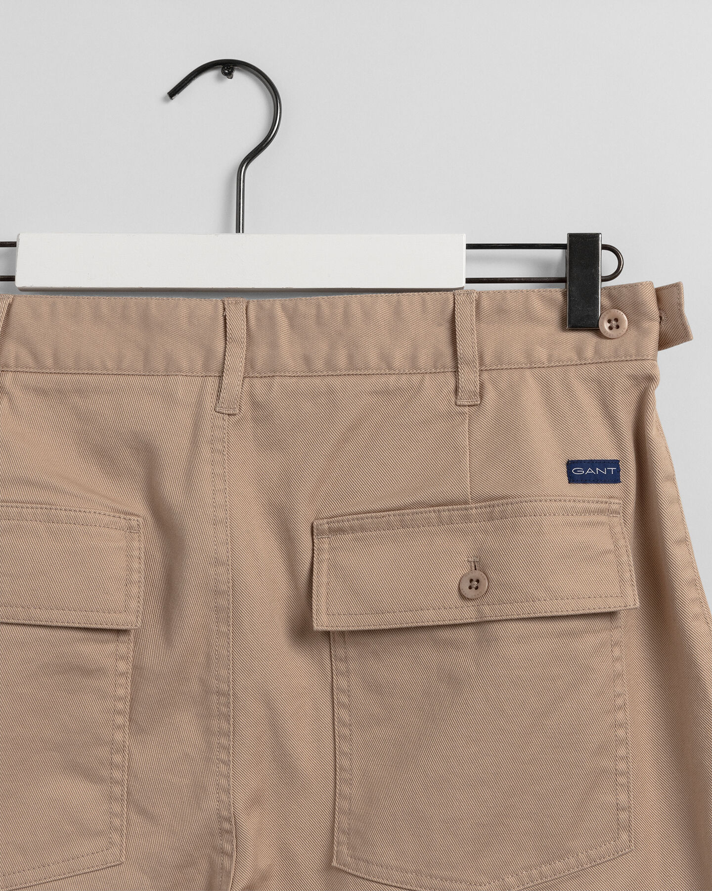 Katoenen chino met taps toelopende pijp