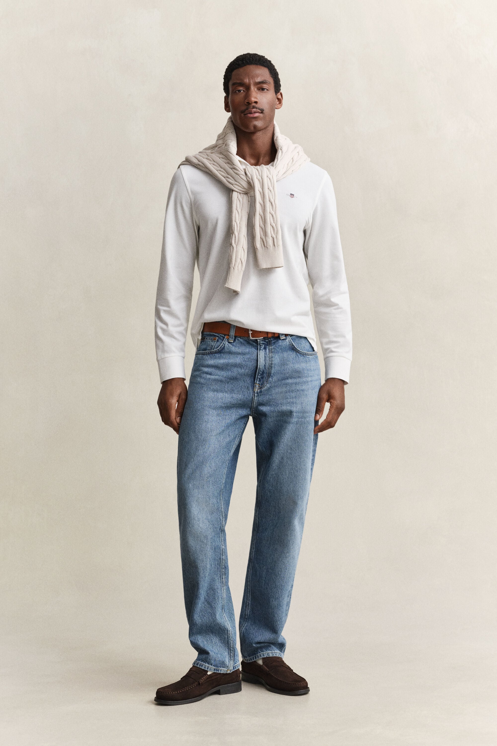 Poloshirt met lange mouwen