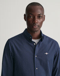 Regular Fit overhemd met microprint