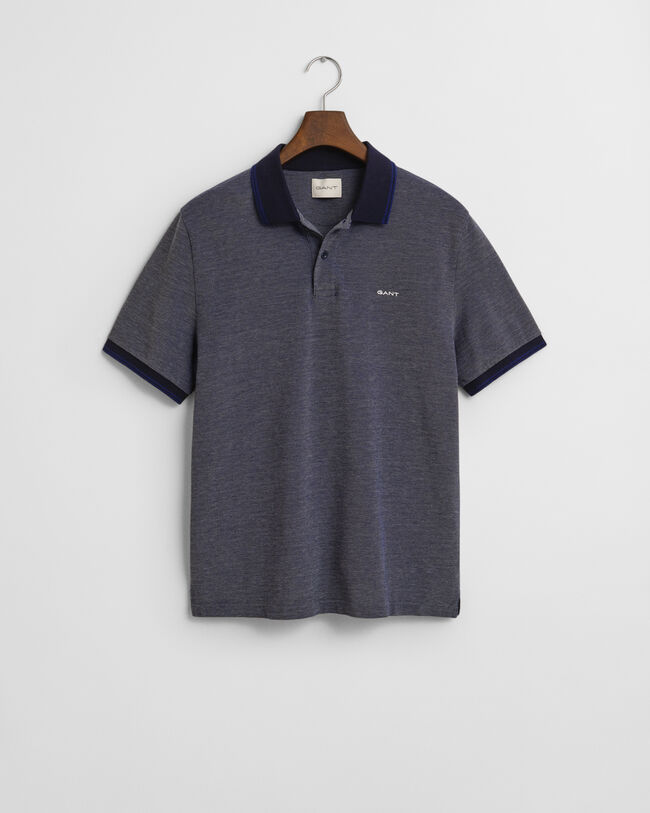 4-kleurig Oxford piqué poloshirt