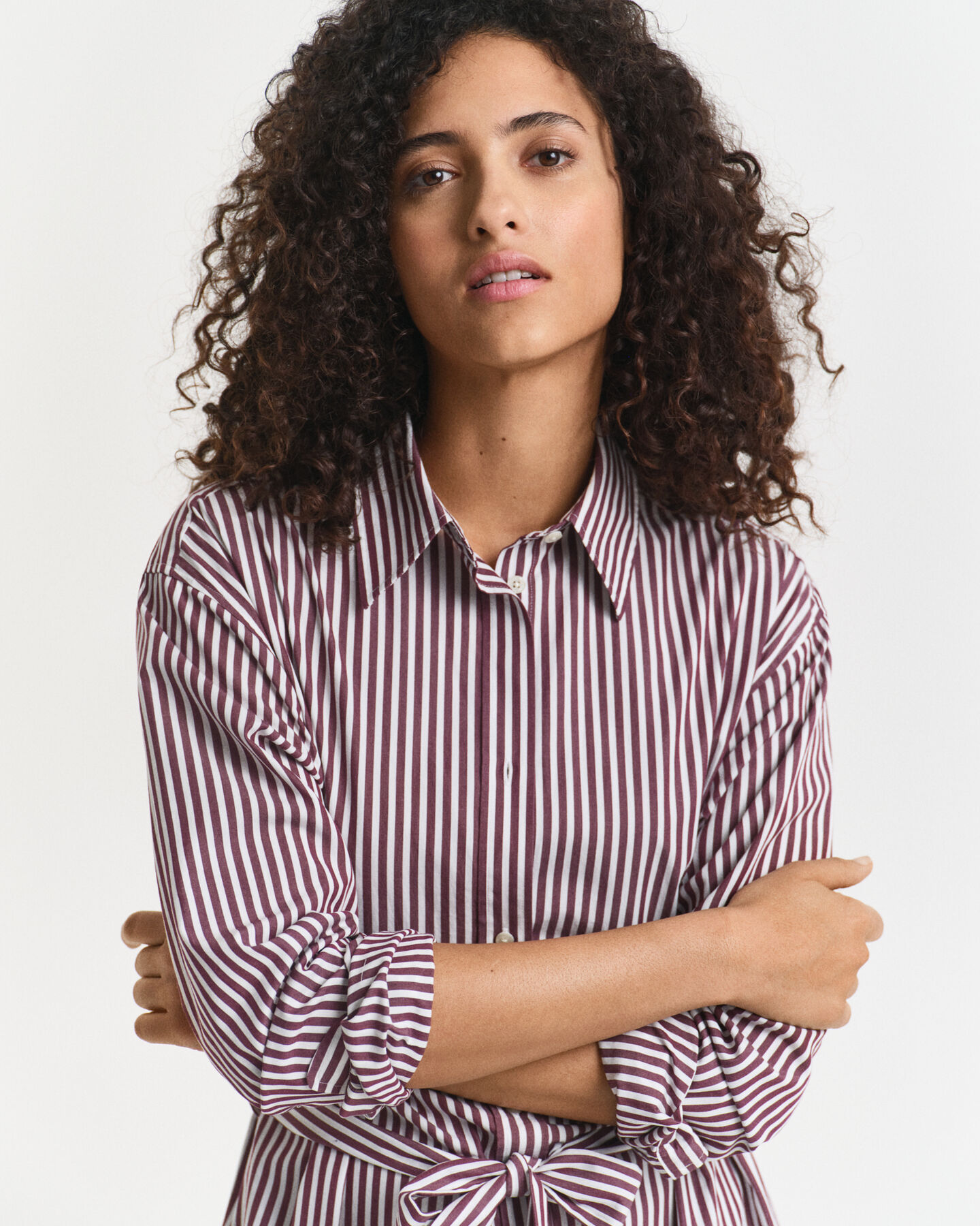 Classic poplin overhemdjurk met ceintuur